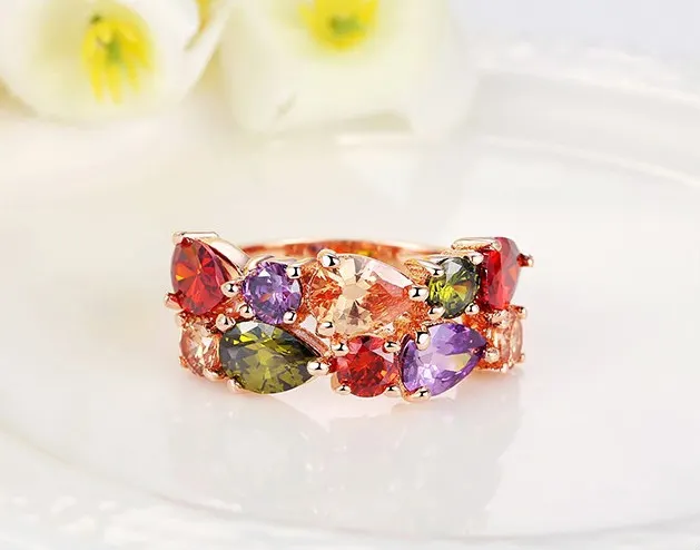 18k Gold Plated Zircon Ring