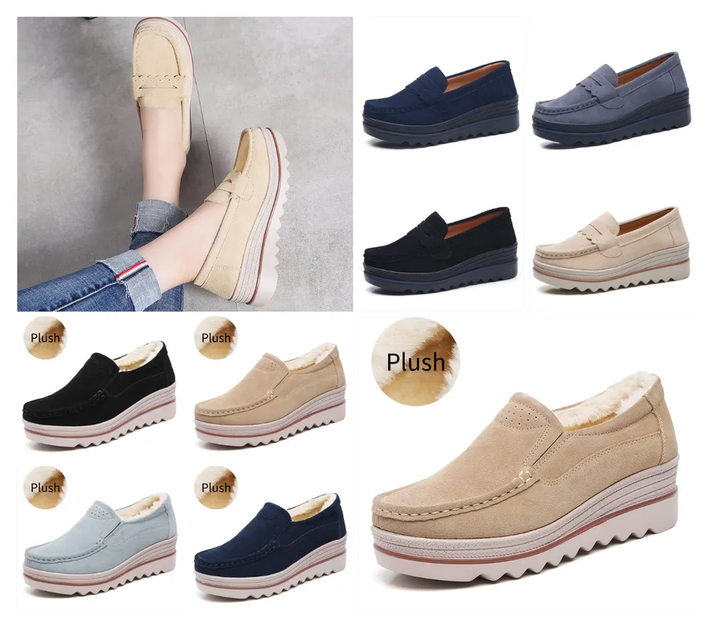 Belt-Trim Wedge Platform Shoes