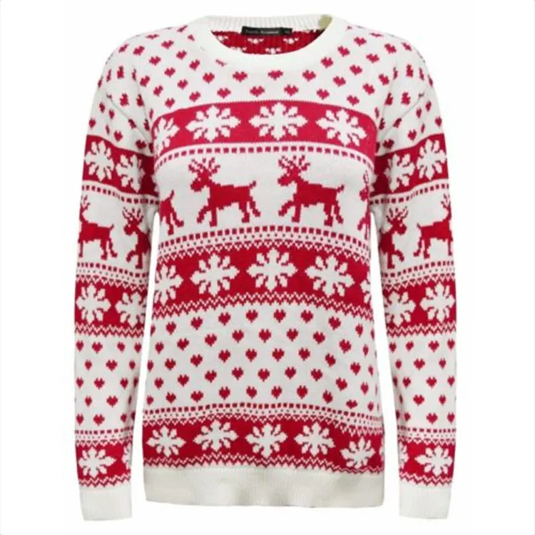 Snowflake Jacquard Knit Pullover