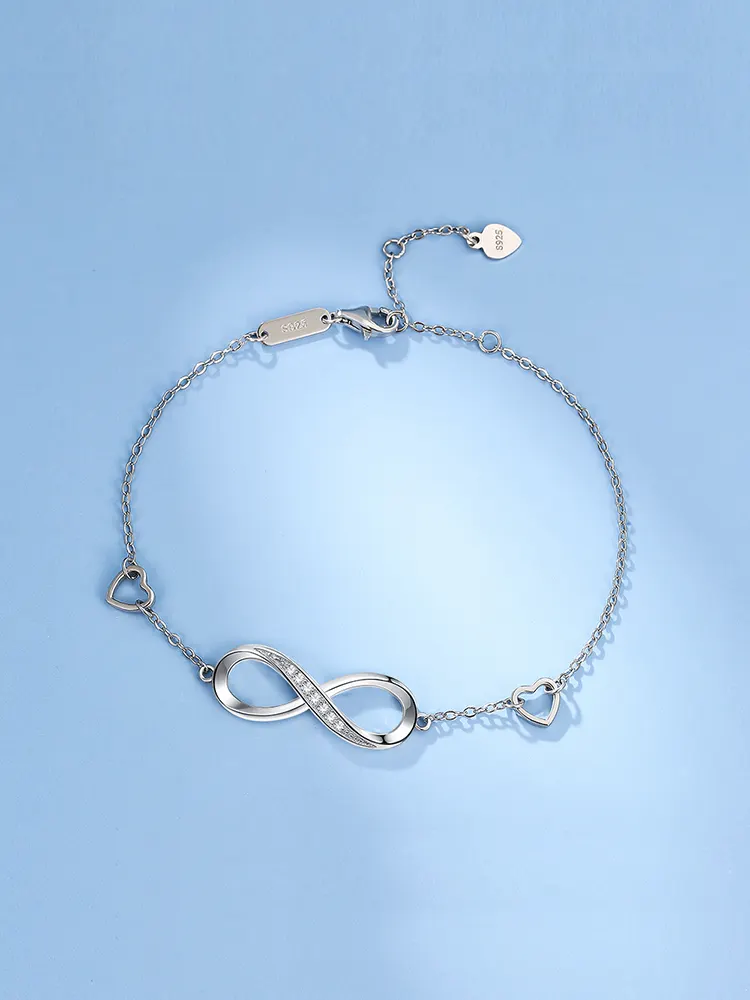 925 Sterling Silver Zircon Bracelet