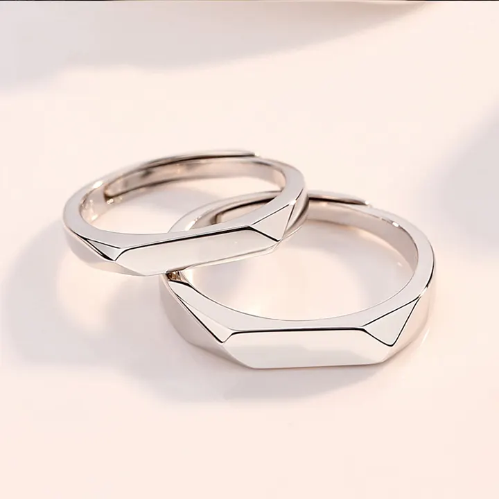 Personalized Adjustable Couple Rings