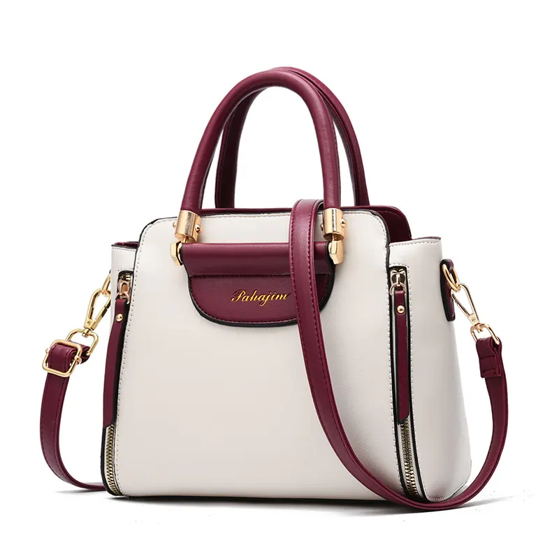Structured PU Leather Shoulder Bag