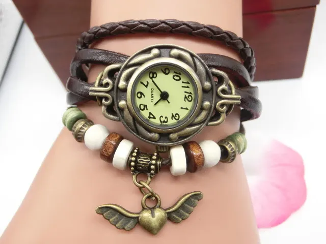 Heart Charm Bracelet Watch
