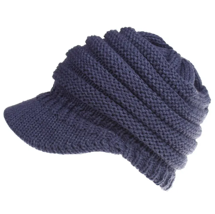 Ponytail Knit Beanie