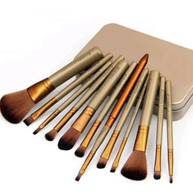 12-Piece Short Handle Makeup Brush Set