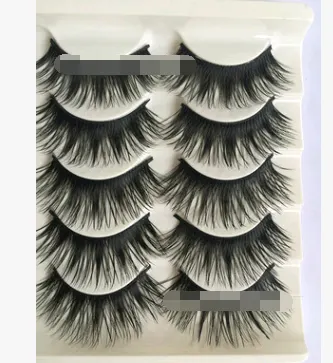 Handmade Cross Section False Lashes, 5 Pairs