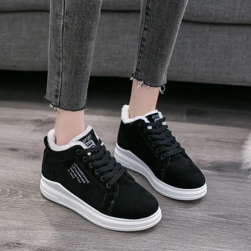 Fleece-Lined Chunky Sneakers