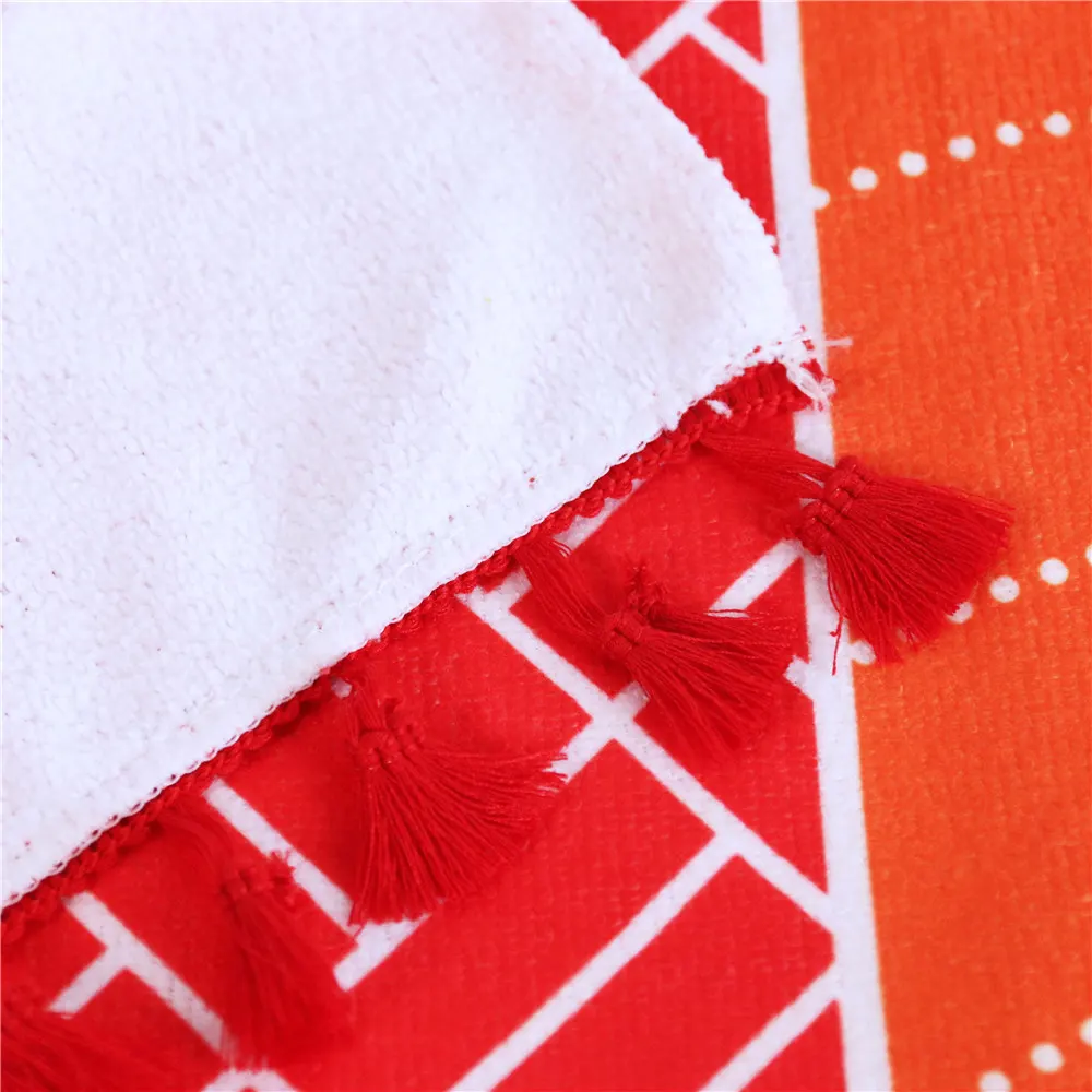 Mandala Print Tassel Beach Scarf