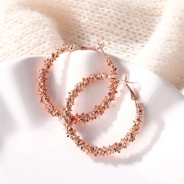 Gold-Tone Round Pearl Hoop Earrings