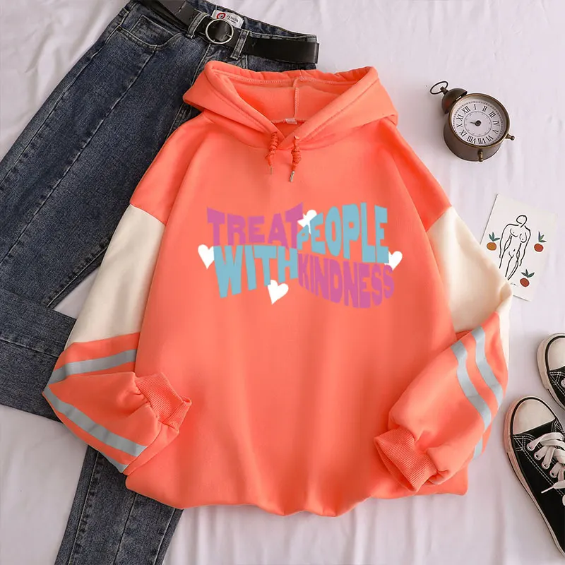 Loose Fit Printed Fleece Hoodie