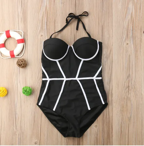Cloth One-Piece Swimsuit