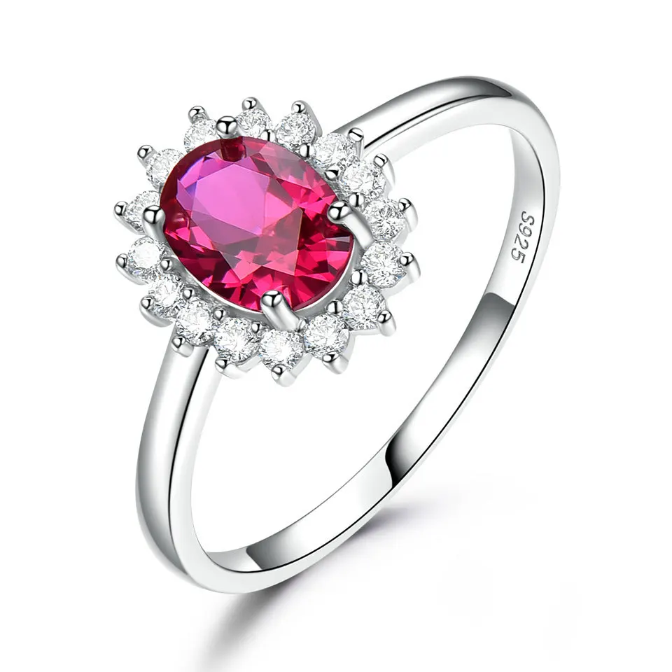 Floral Gem-Set 925 Silver Ring