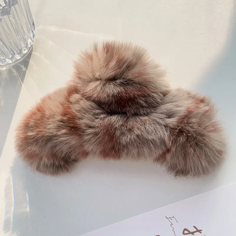 Plush Fur Hair Clip