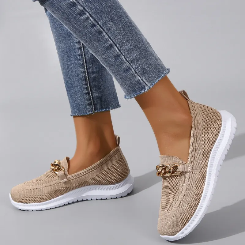 Flyknit Mesh Walking Flats