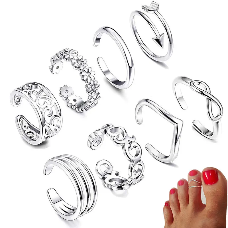 Rose Charm Adjustable Foot Ring