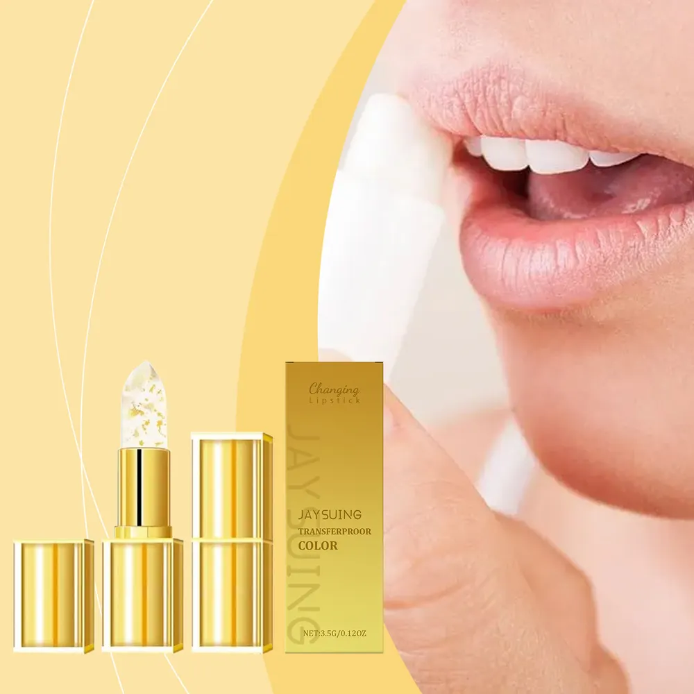 Gold Foil Color-Changing Lipstick