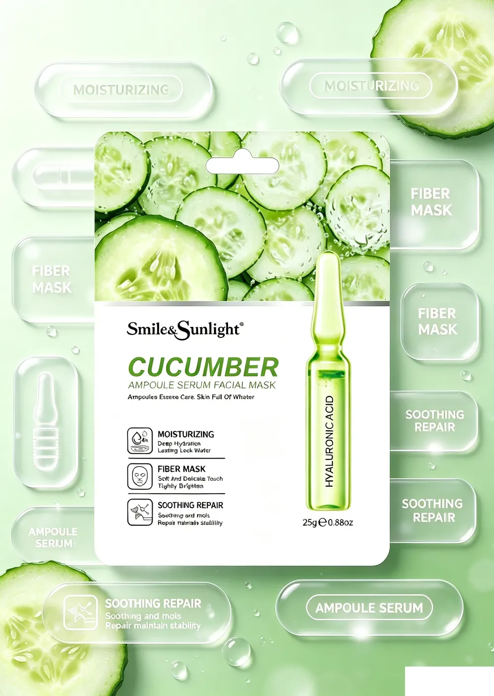Cucumber Ampoule Serum Sheet Mask