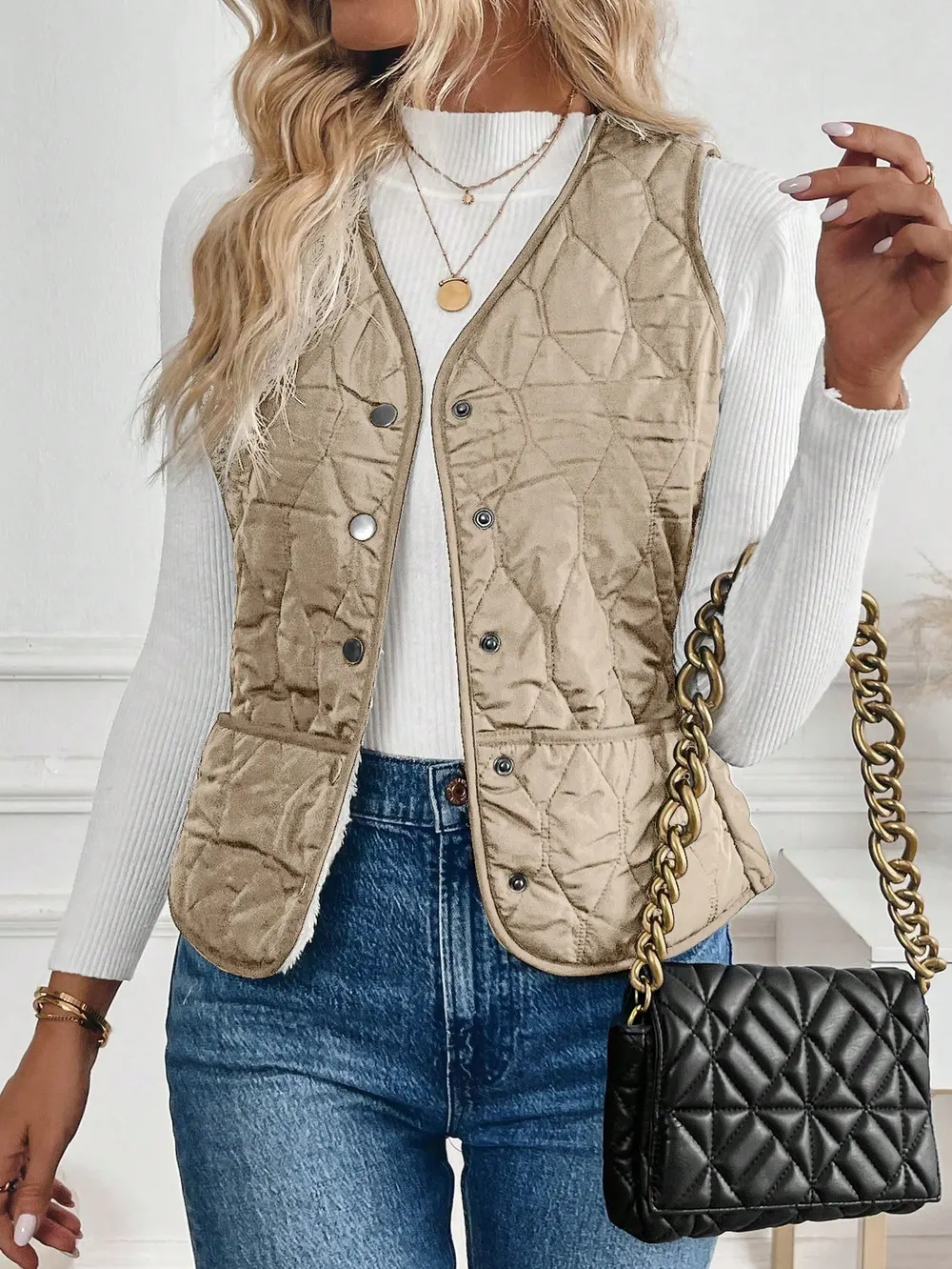 Plush Lined Padded Vest