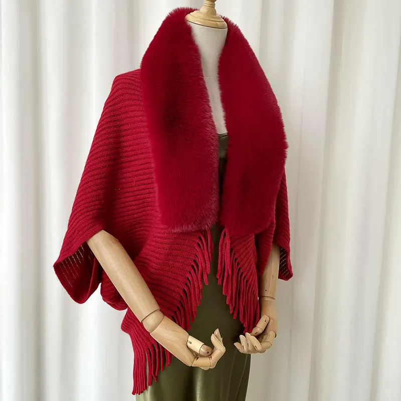 Solid Color Knitted Winter Scarf