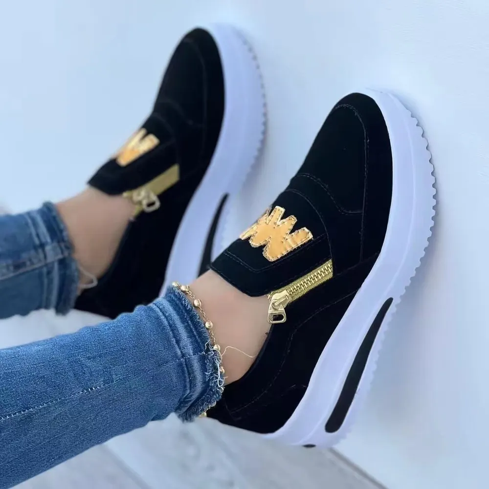 Mid-Top Wedge Casual Sneakers