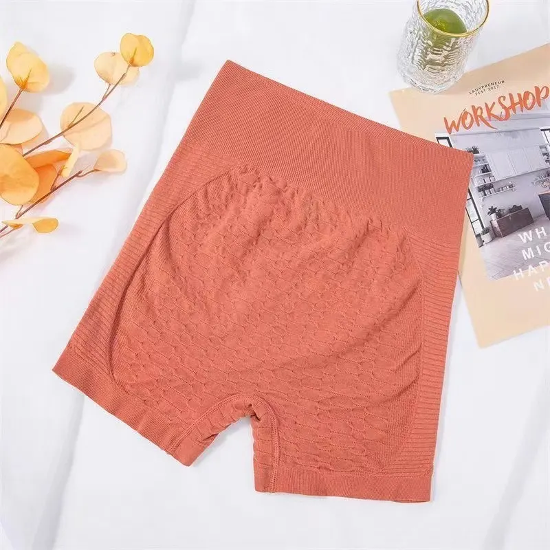 High Waist Grid Active Shorts