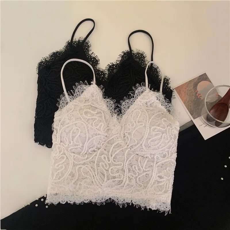 Lace Camisole, White or Black