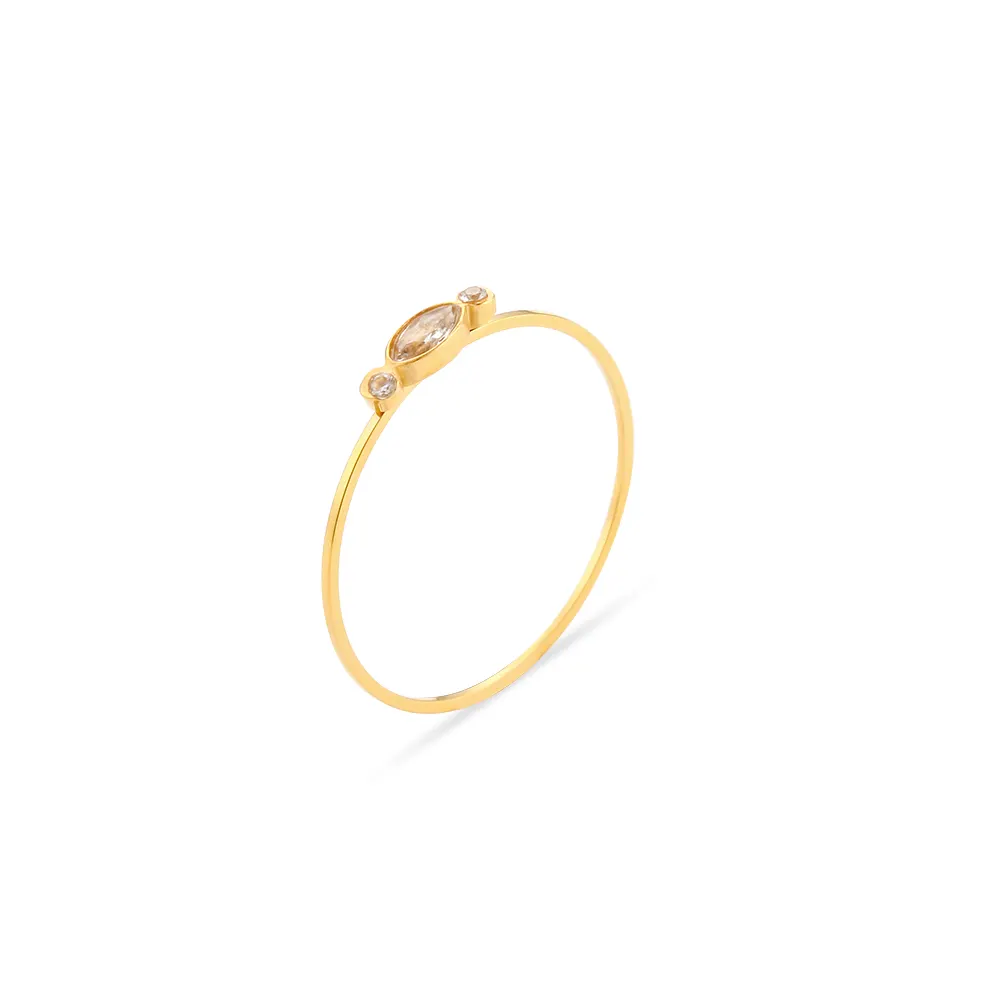 Freshwater Pearl and Zircon Ring