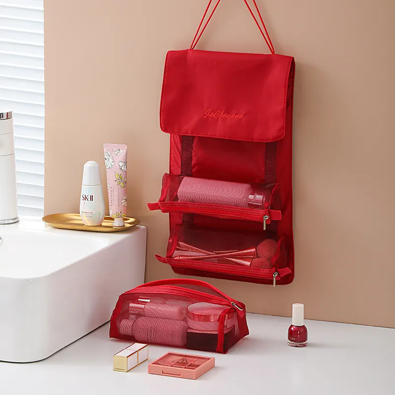 4-Piece Foldable Cosmetic Pouch Set