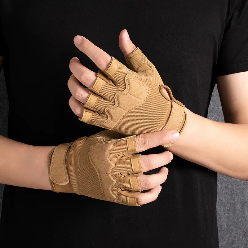 Half-Finger Microfiber Tactical Gloves