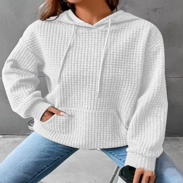 Hooded Cotton-Blend Knit Sweater