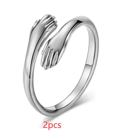 Adjustable Hands Hug Ring