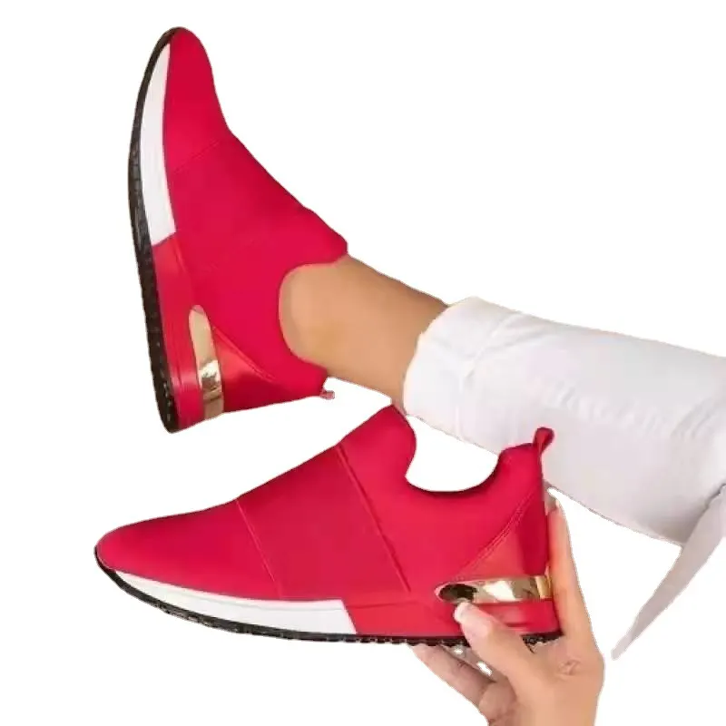 Mesh Wedge Casual Sneaker