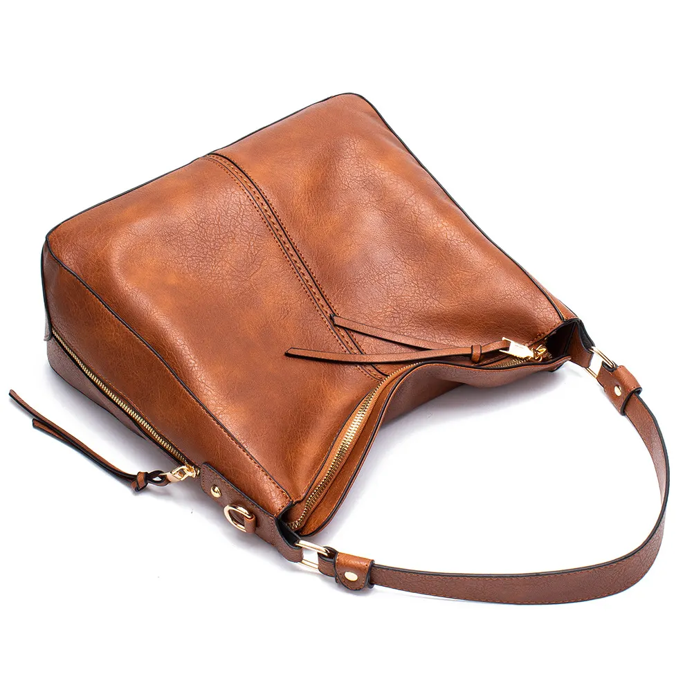 Large Soft PU Hobo Shoulder Bag