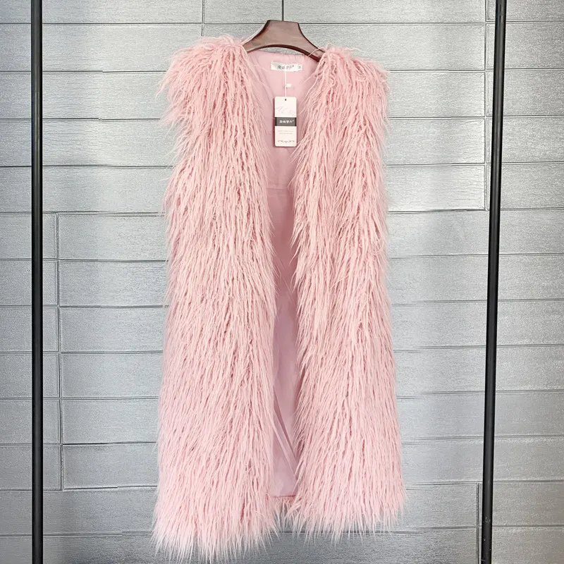 Longline Faux Fur Vest