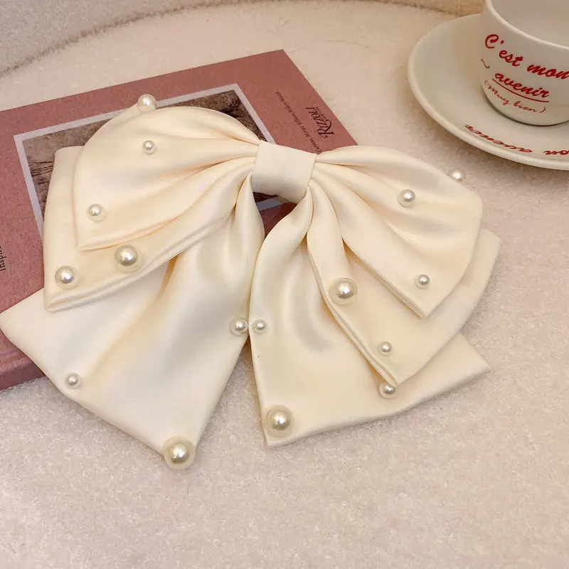 Pearl Bow Hair Accessory