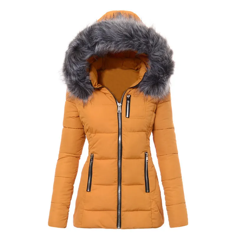 Mid-Length Cotton-Filled Bamboo Jacket