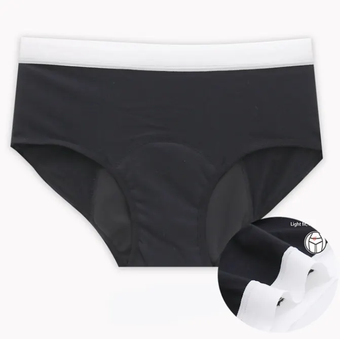 Four-Layer Leak-Resistant Cotton-Crotch Brief