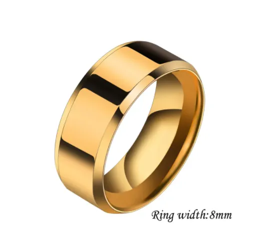 Stainless Steel Geometric Couple Ring