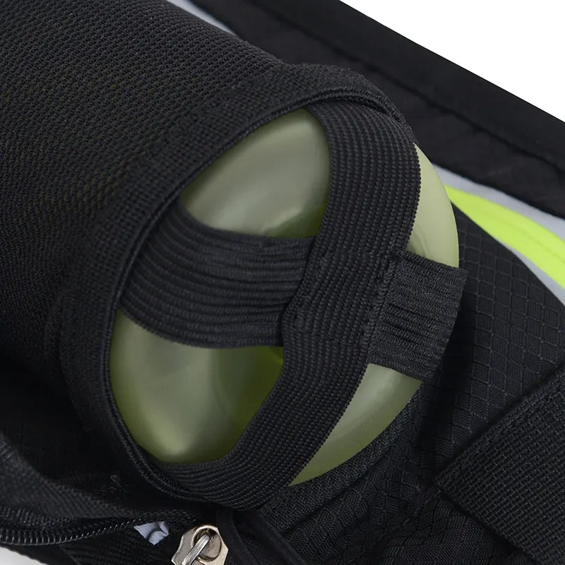 Reflective Running Waist Belt with Bottle Pocket