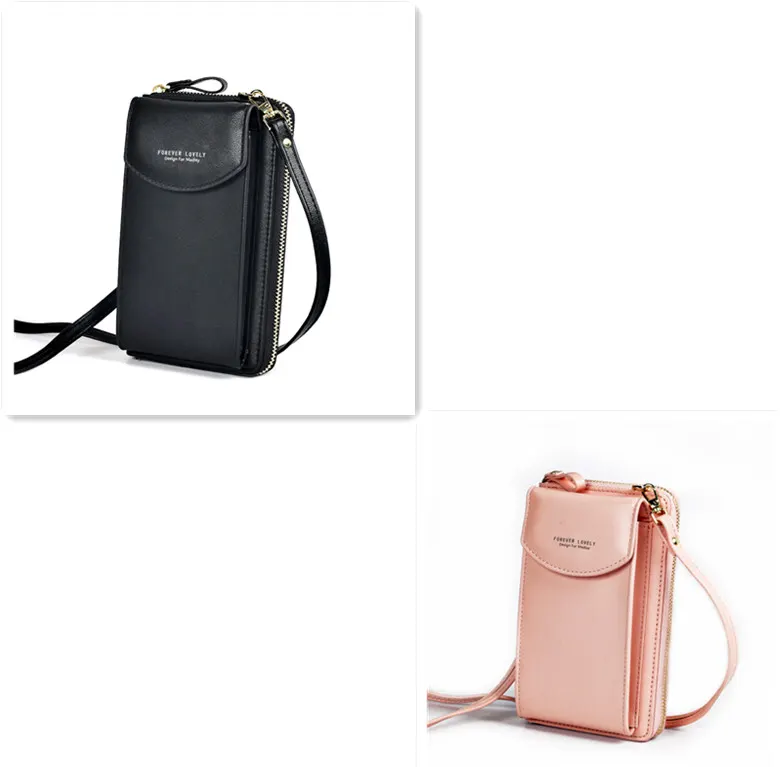 Zip-Around Mini Crossbody Wallet