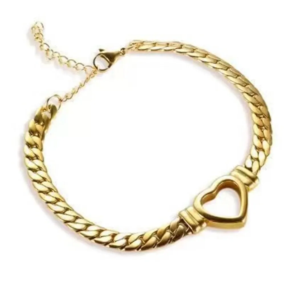 Electroplated Heart Chain Necklace