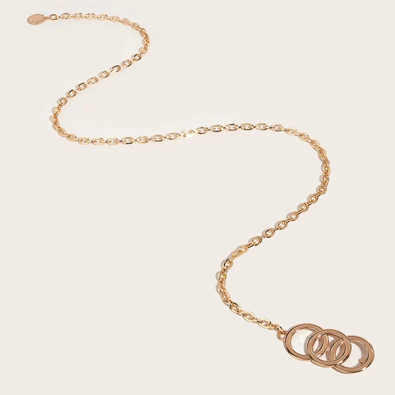 Square Bar Metal Waist Chain