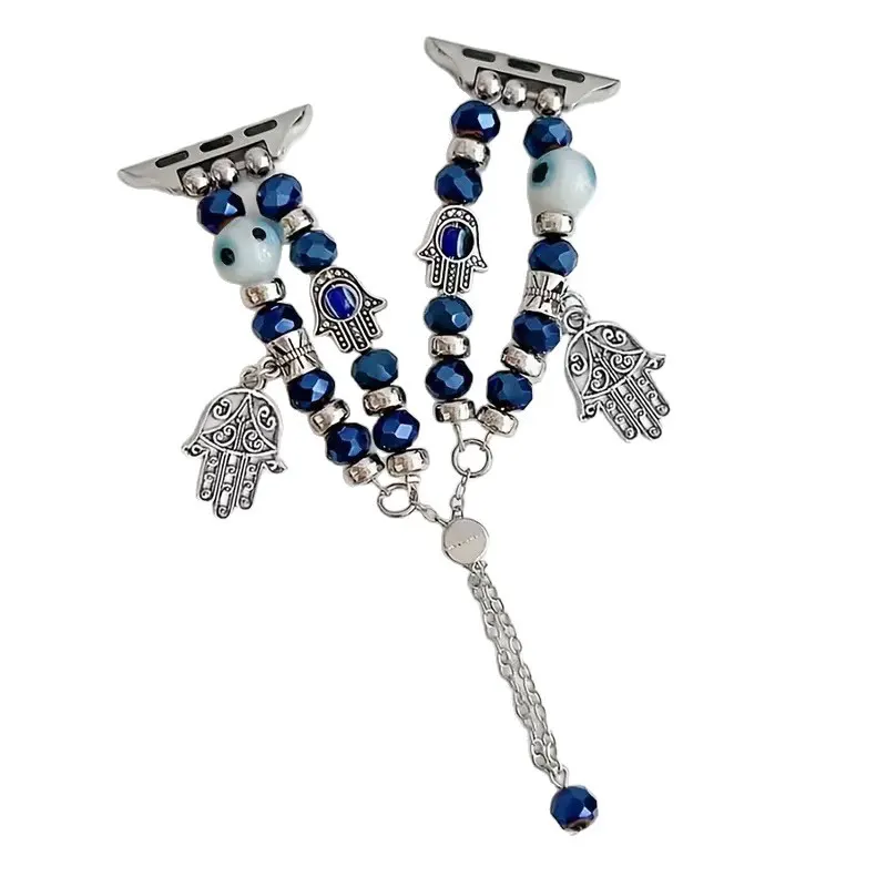Evil Eye Beaded Watch Band