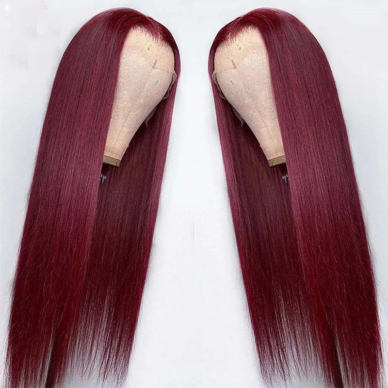 Long Straight Lace Front Human Hair Wig
