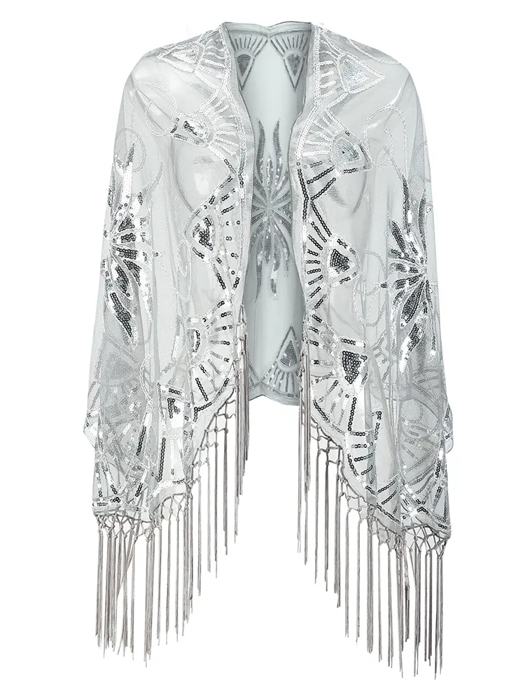 Flapper Mesh Swim Cover-Up Dress