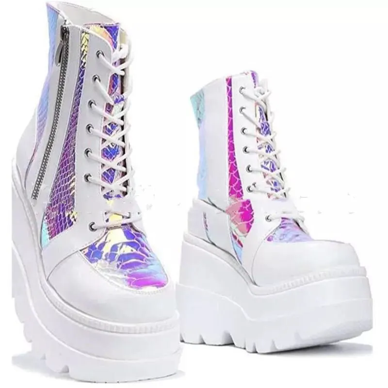 Platform Lace-Up Winter Boots