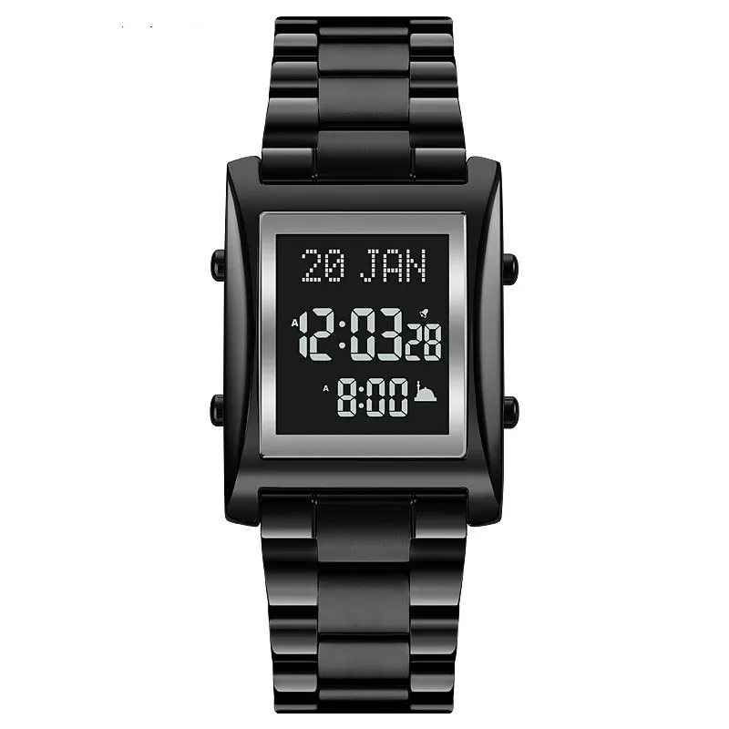 Digital Azan Prayer Watch with Qibla Compass