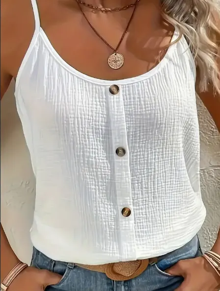 Solid Color Stretch Cami Top