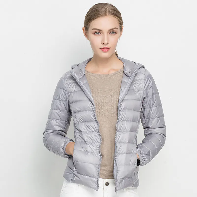 Lightweight Hooded Down Jacket