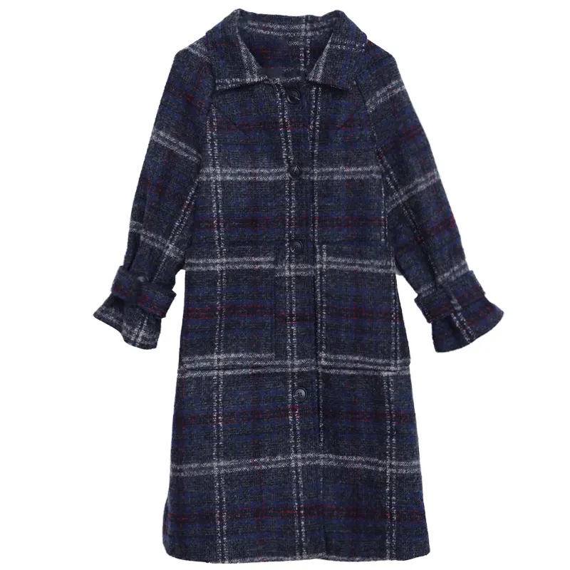 Plus Size Single-Breasted Padded Coat
